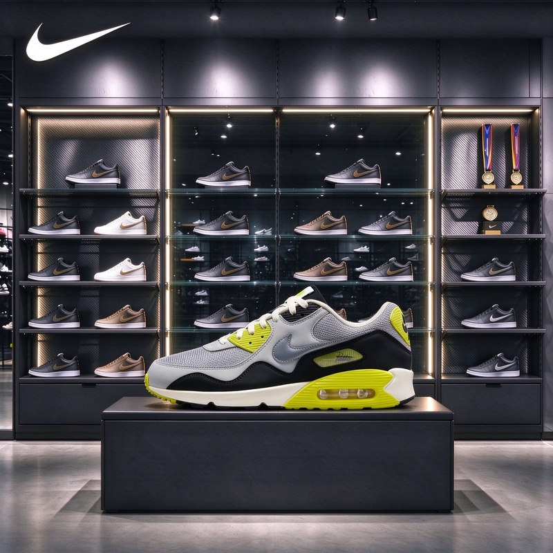 Nike Shoes Air Max 90 - حذاء رياضي رجالي من نايكي، موديل