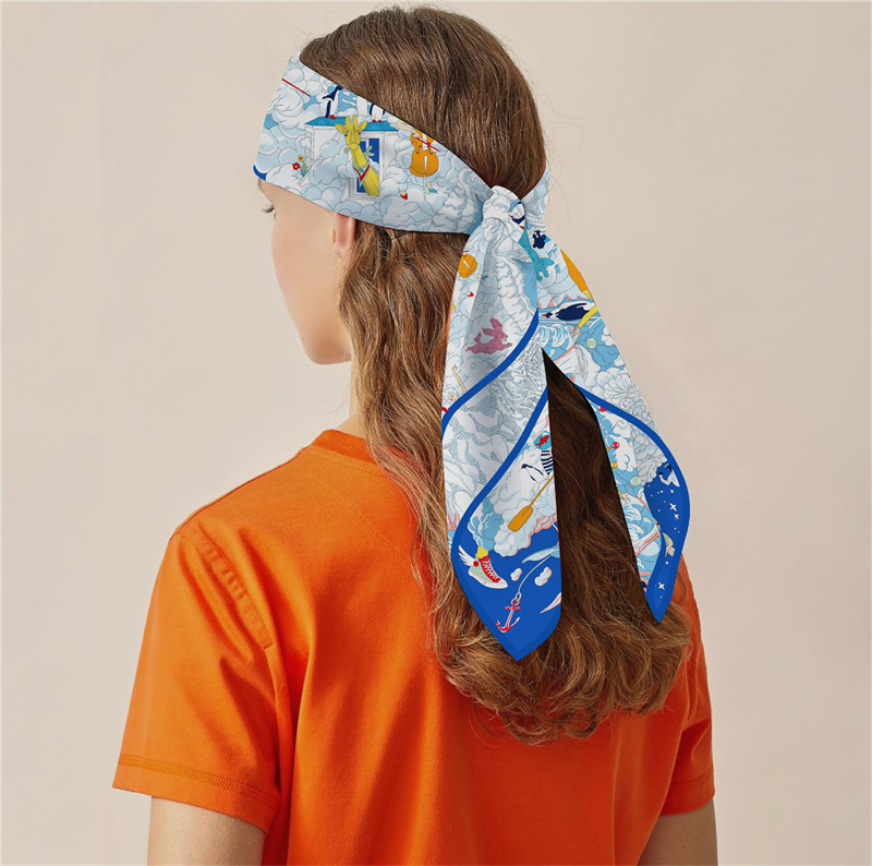 بوبينغ حك الحرير وشاح المرأة ا - مراجعة Scarf Silk Square وسعره