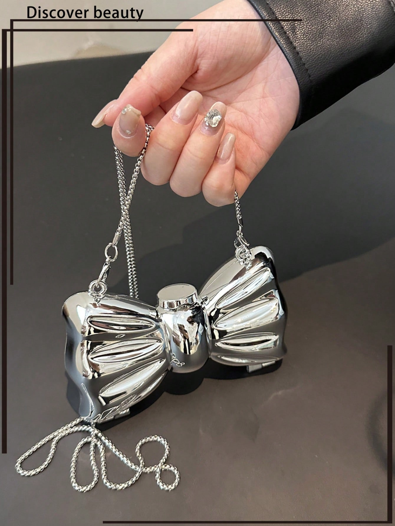 حقيبة يد صغيرة مزينة بفيونكة ل - مراجعة Tie Clip Silver وسعره