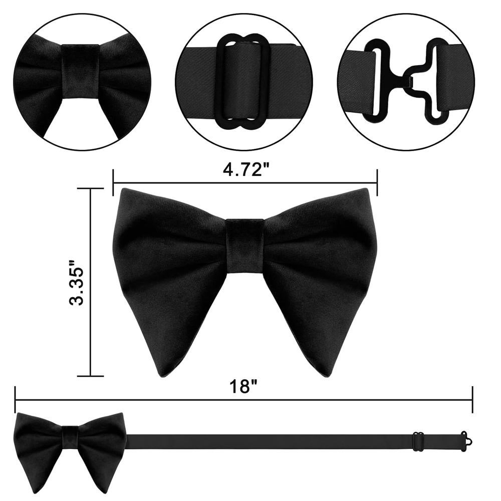 ربطات عنق رجالية من المخمل، مر - مراجعة Bow Tie Pre Tied وسعره