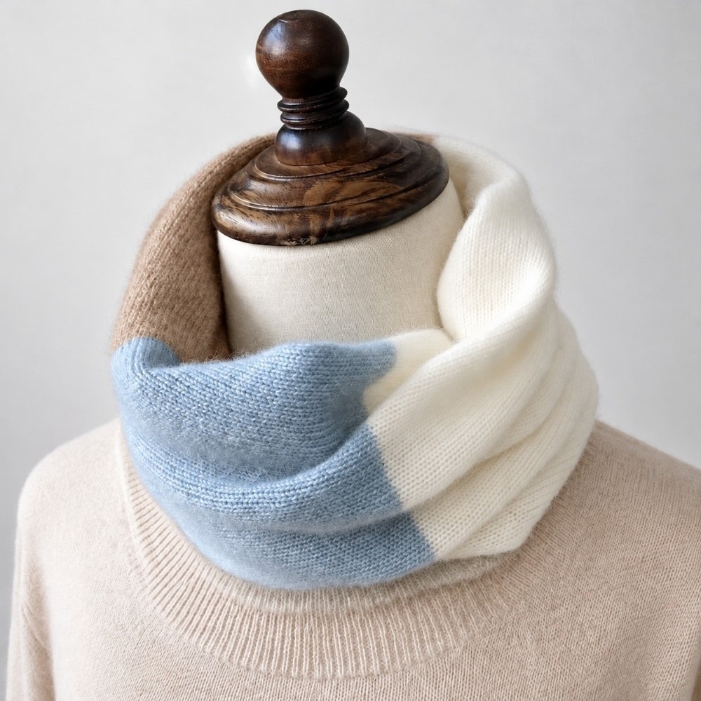 وشاح إنفينيتي ناعم متعدد الألو - مراجعة Infinity Scarf Knit وسعره